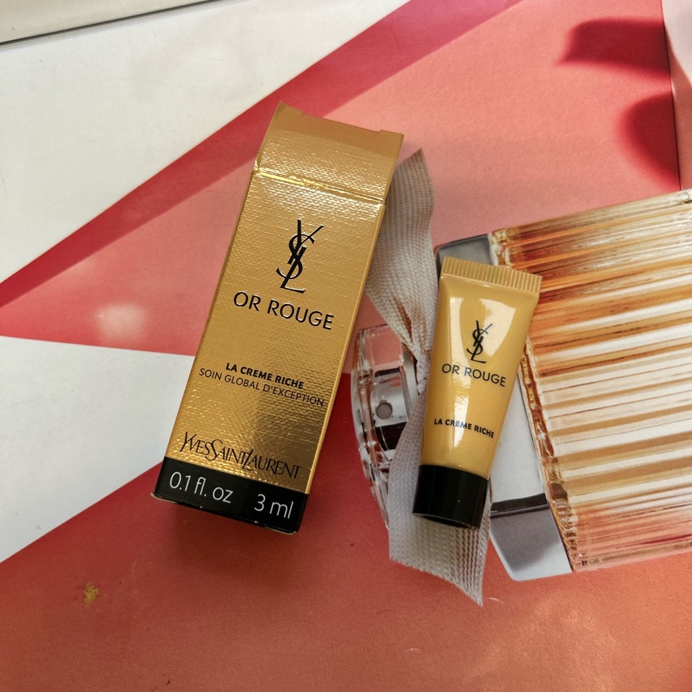 New YSL YVES SAINT LAURENT OR Rouge La Creme Riche 0.1 oz/3ml Authentic In Box